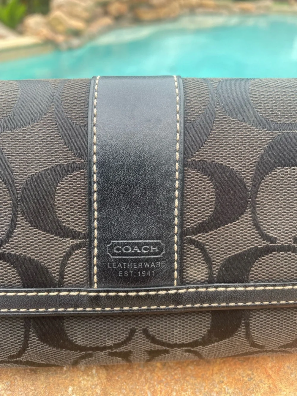 Coach Signature Slim Envelope Trifold Wallet (CSR)